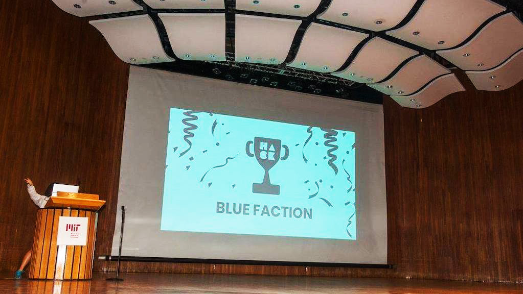 Blue faction wins